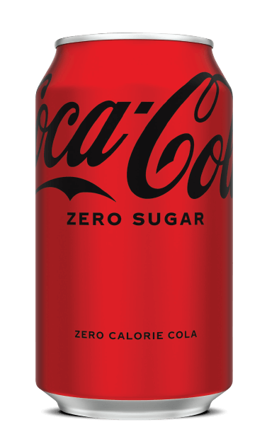 coke zero sugar in a can