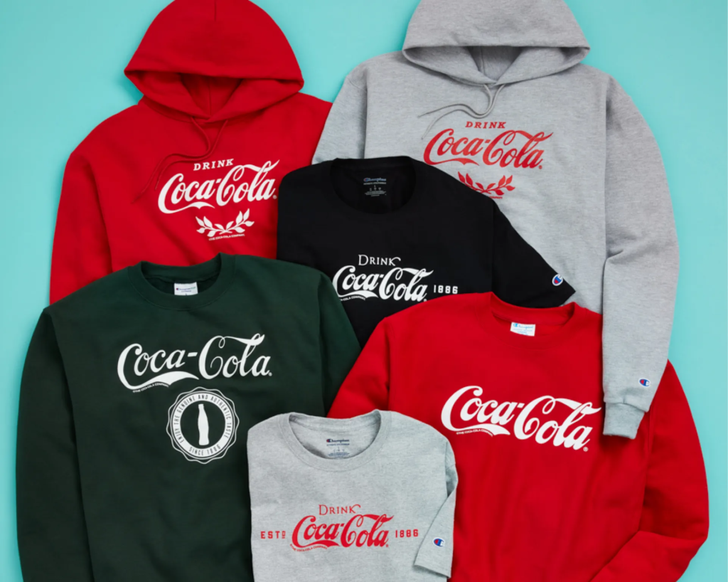 coca cola champions sweatshirts