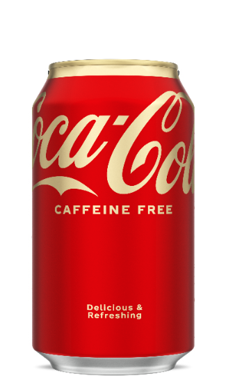 coca cola caffeine free can